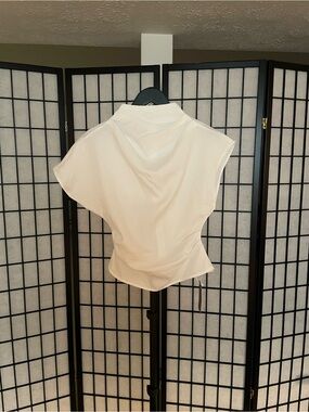 Missguided + Ivory Cap Sleeve Draped Top